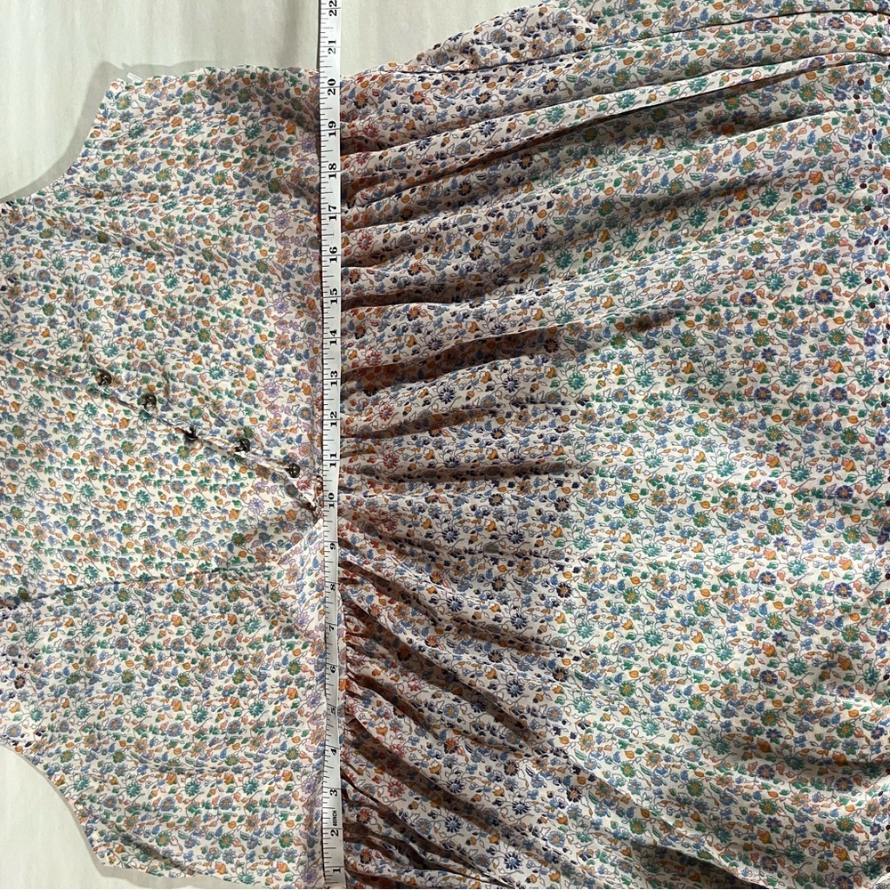 Anthropologie Maeve Violetta Sheer Floral Sleeveless Summer Dress - Picture 15 of 16